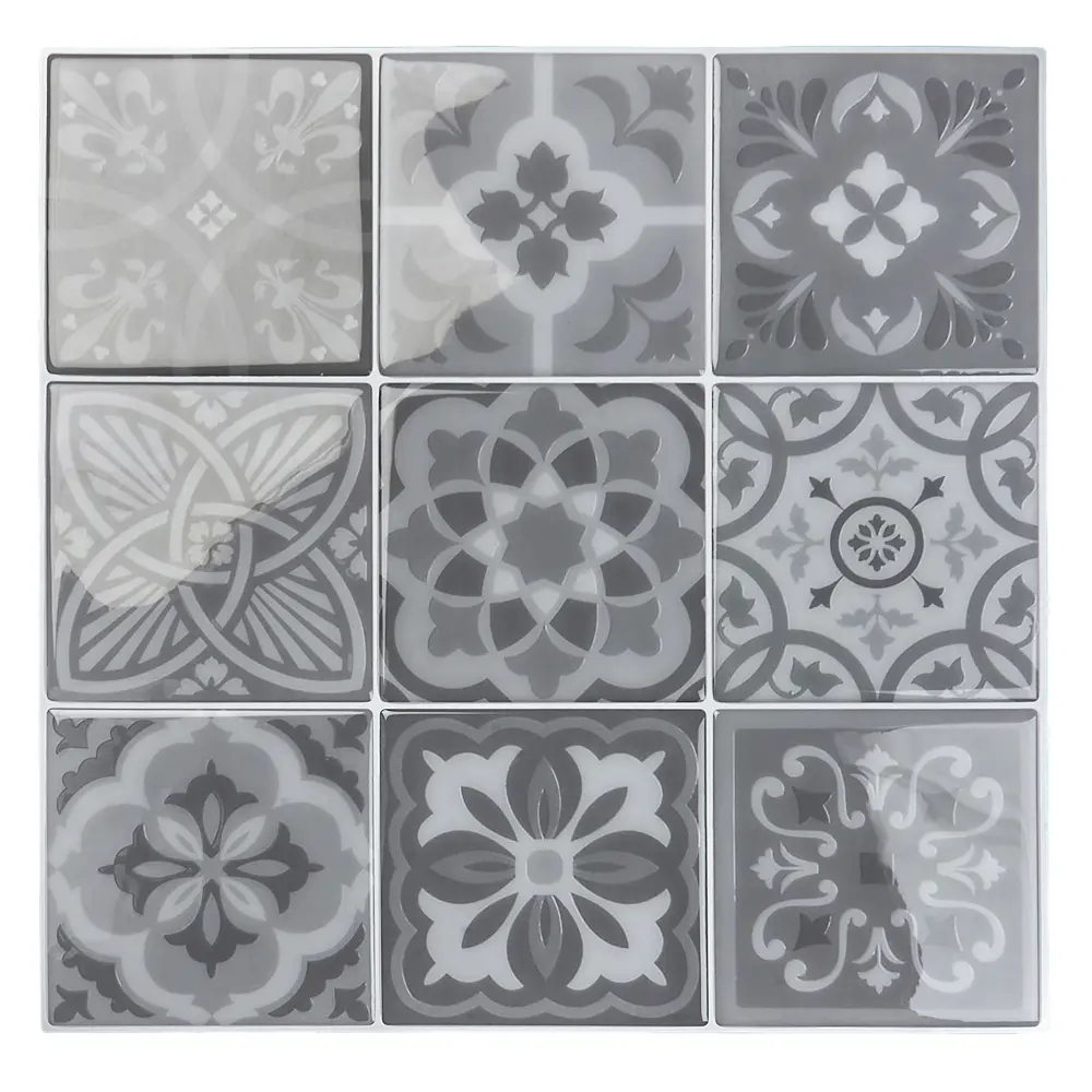 Santreyd Абстрактная мозаика для стен темно-серый 300x300 мм 89379610 STLM-1447568