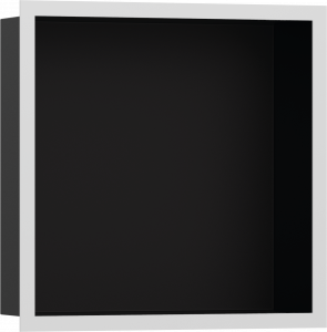 56098700 XtraStoris Individual Стеновая ниша Matt Black с дизайнерской рамкой 300/300/100 Hansgrohe