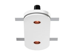 Несколько светодиодных утопленных гипсовых светильников