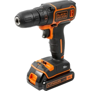 Шуруповерт аккумуляторный Black&Decker BDCDC18K1B, 18 В Li-ion 2х1.5 Ач
