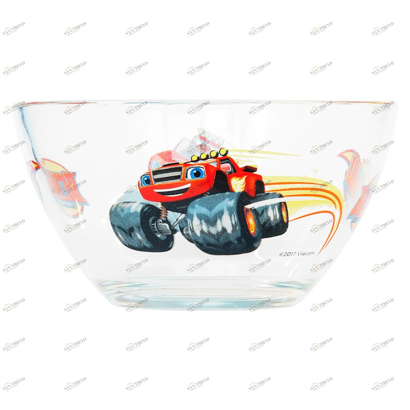 Салатник стеклянный "Вспыш и чудо-машинки. Вспыш - Трек", 12,5 см ND PLAY ВСПЫШ И ЧУДО-МАШИНКИ 335888 Прозрачный Santreyd 