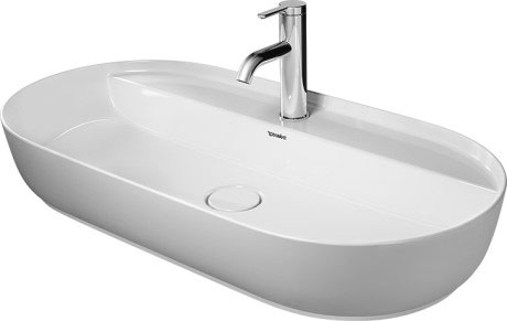 0380802600 Накладная раковина на столешницу  овальная Duravit Luv - Вид №1