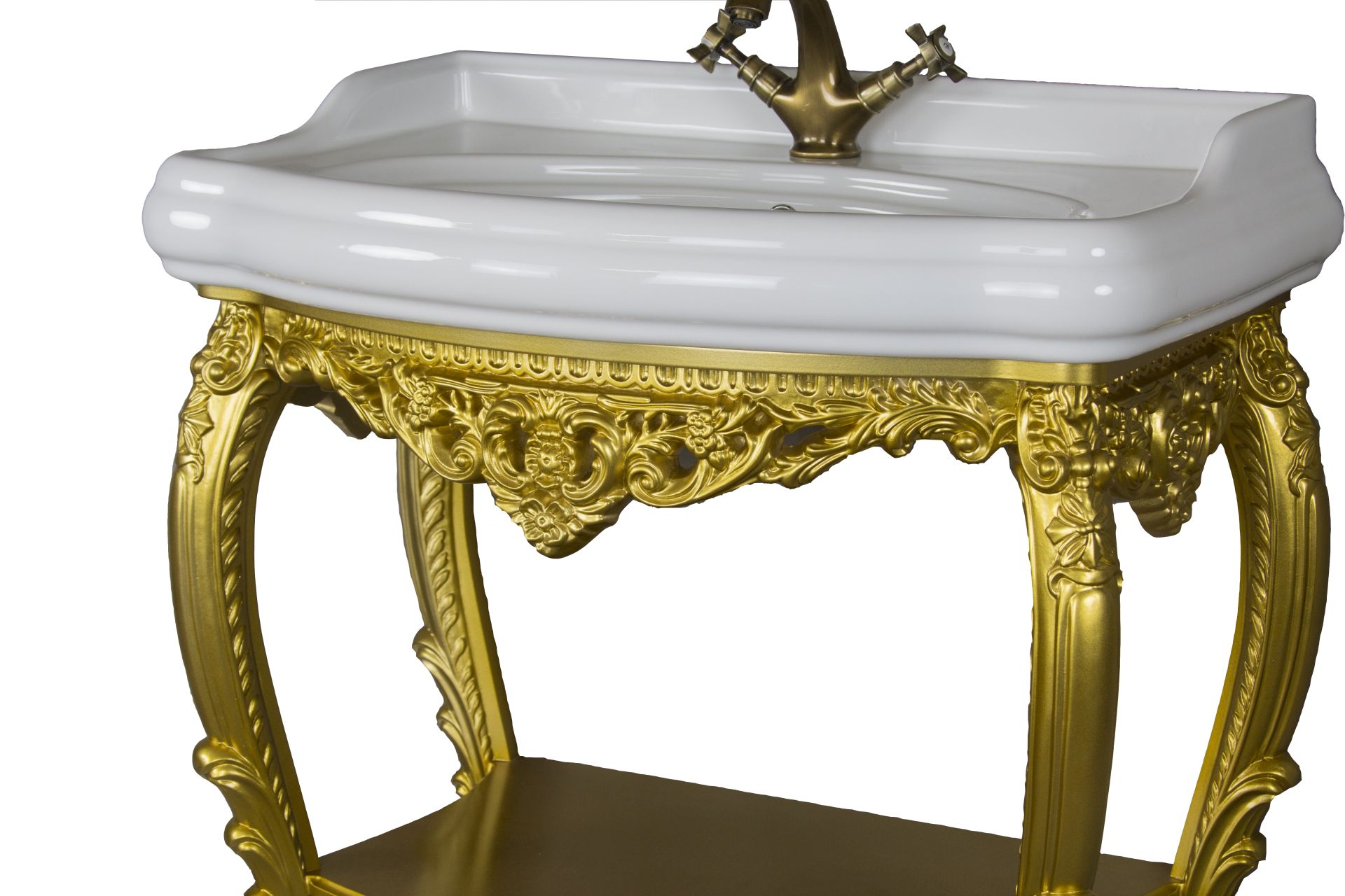 Консоль ISABELLA 80 арт. TS-10108-G/L поталь золото Tessoro TS10108GL - Вид №2
