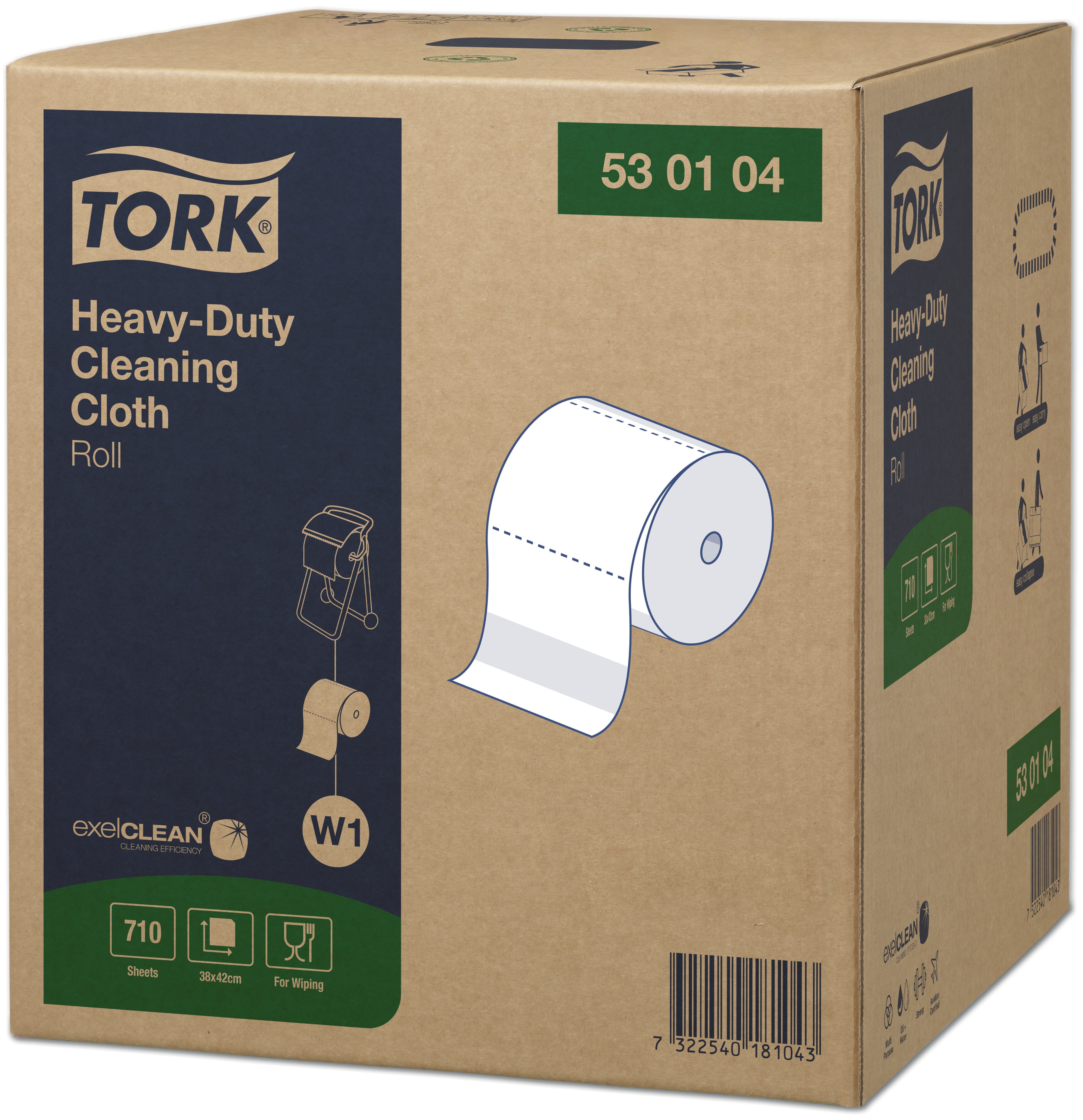 53010450 Универсальное нетканое полотно для сильных загрязнений Tork  - Вид №2