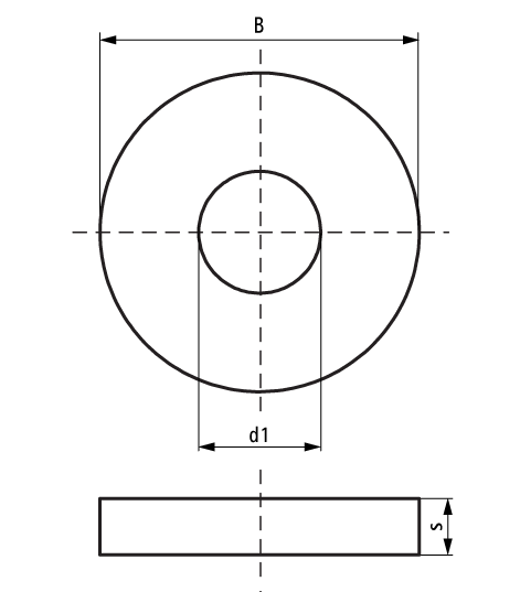 2801306503 VibraTek® SA-W Silent Washer silent rubber washer for isolating metal to metal contact walraven  - Вид №1