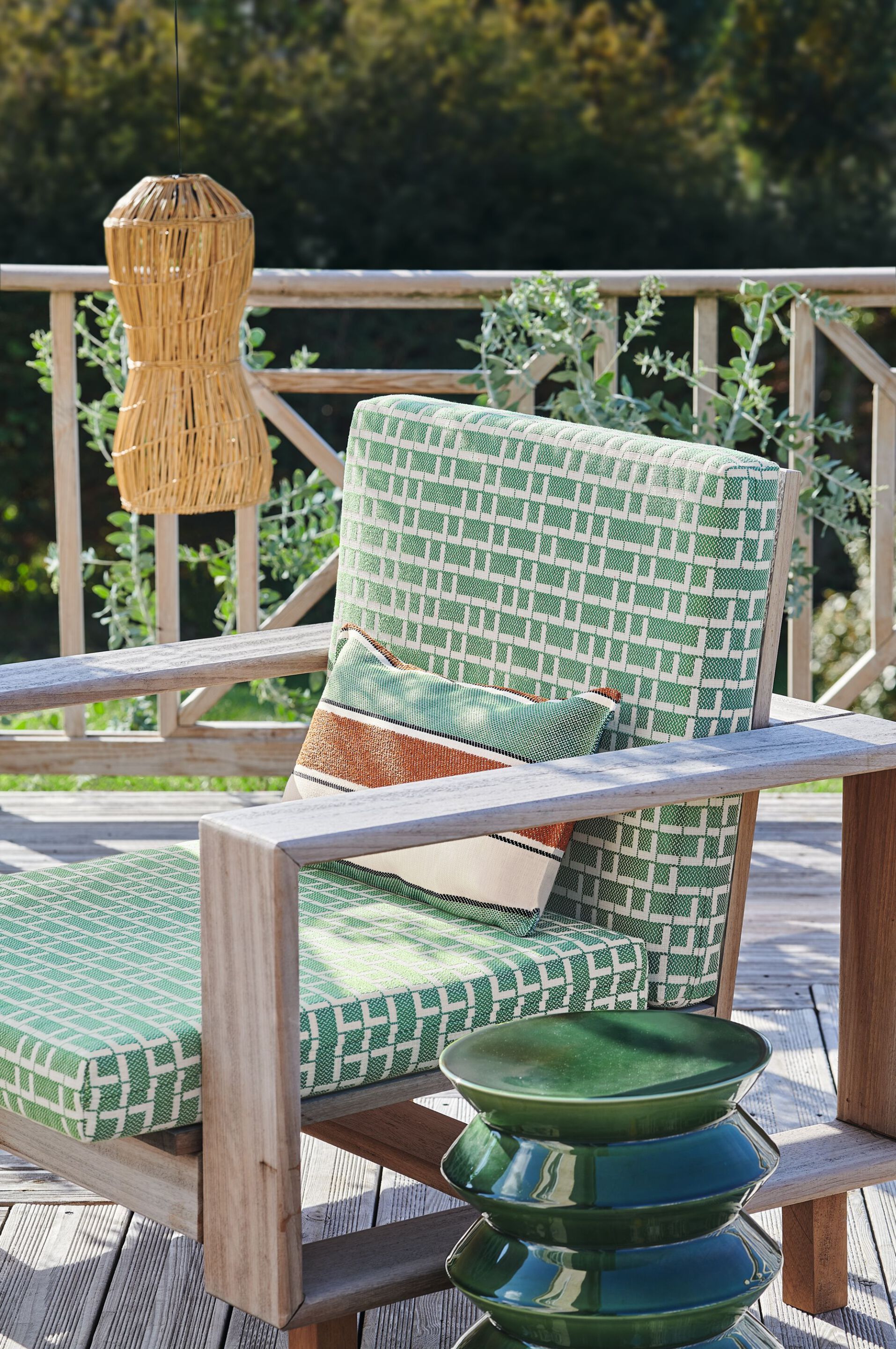 Ткань с графическим рисунком Casamance Amalfi ARCH-00083193 - Вид №1