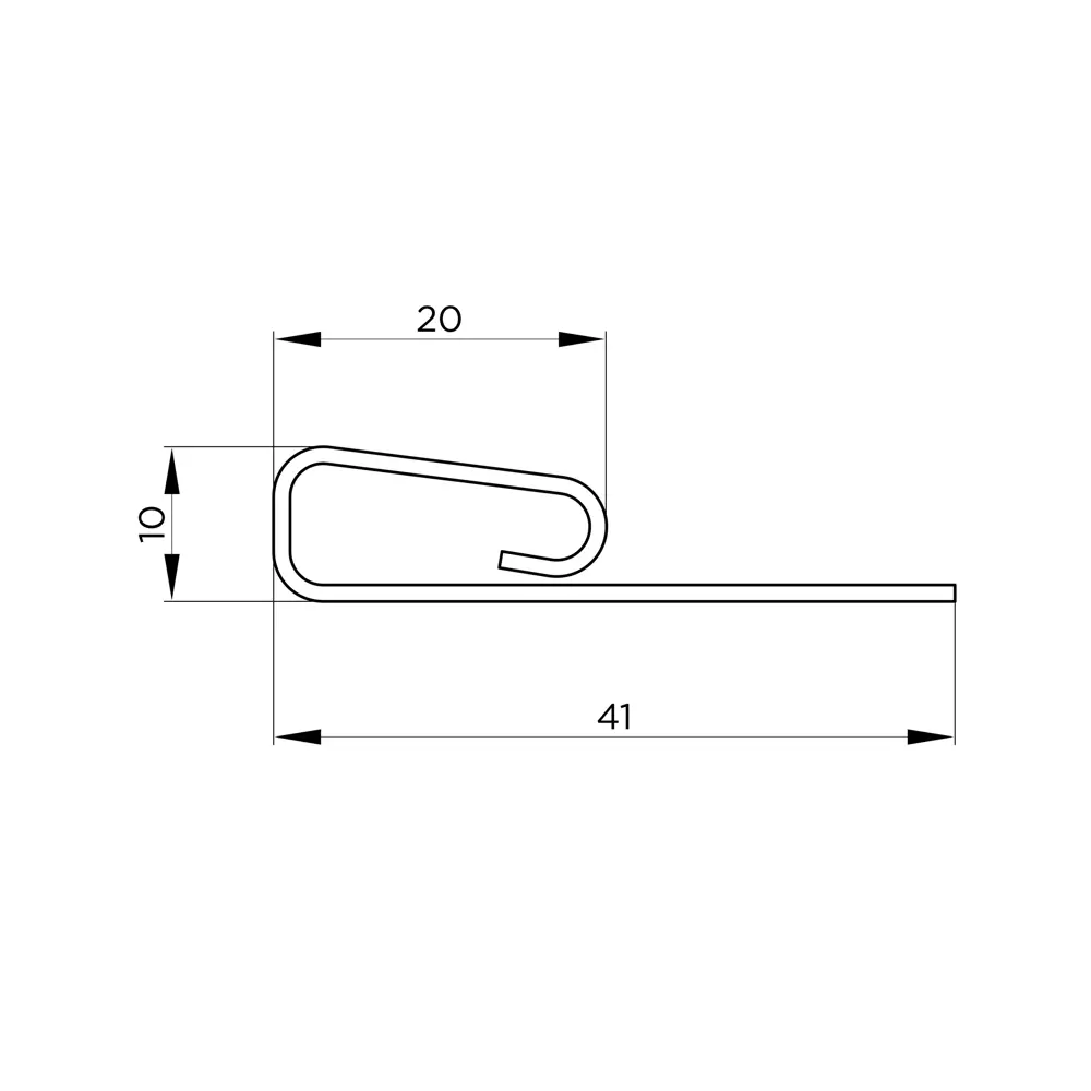 Планка финишная для фасадных панелей MONLID цвет белый STLM-2040288 - Вид №1