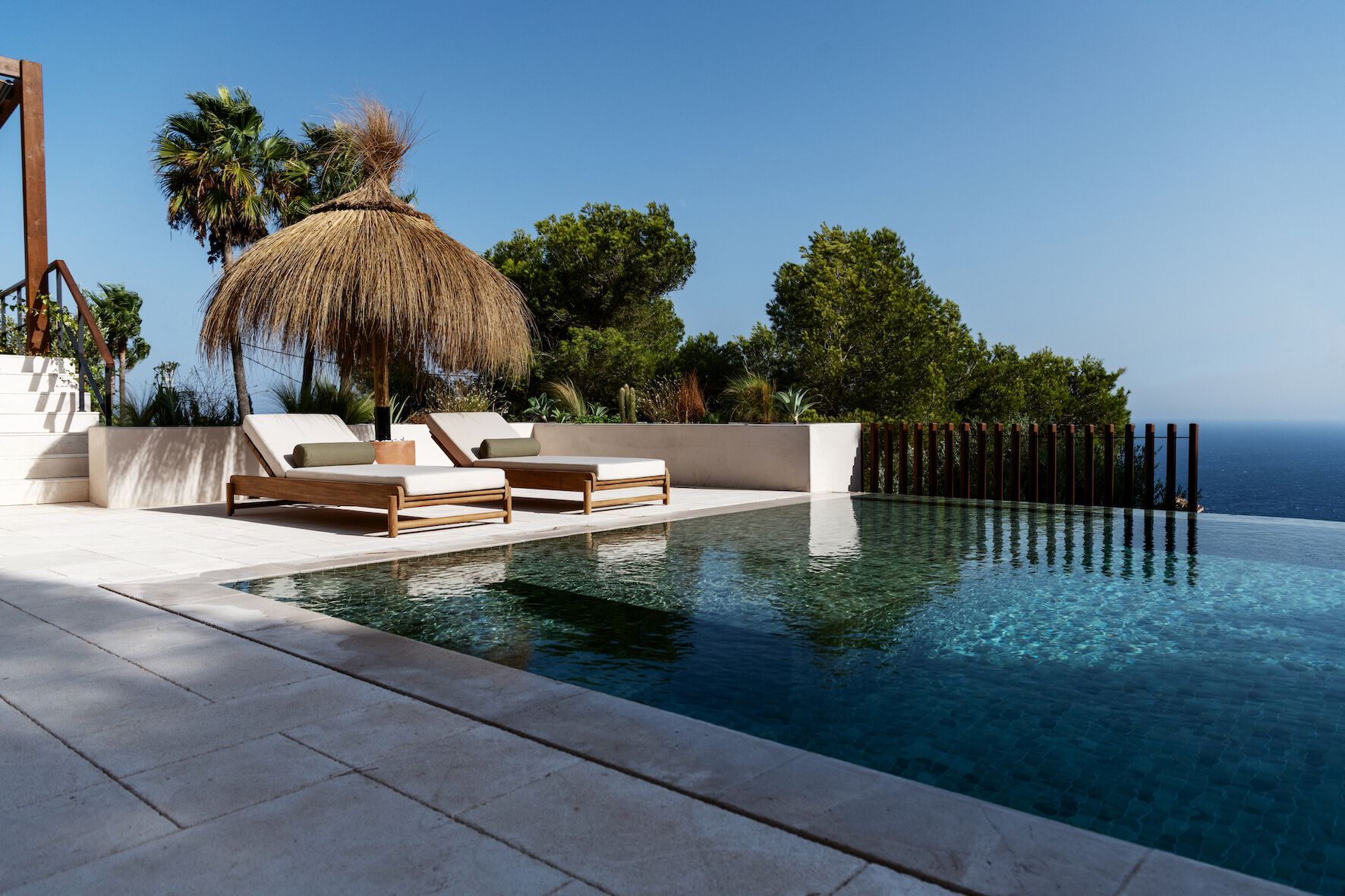 Садовая кровать из тикового дерева с подушками Sunbrella FJAKA Pomalo ARCH-00055129 - Вид №22