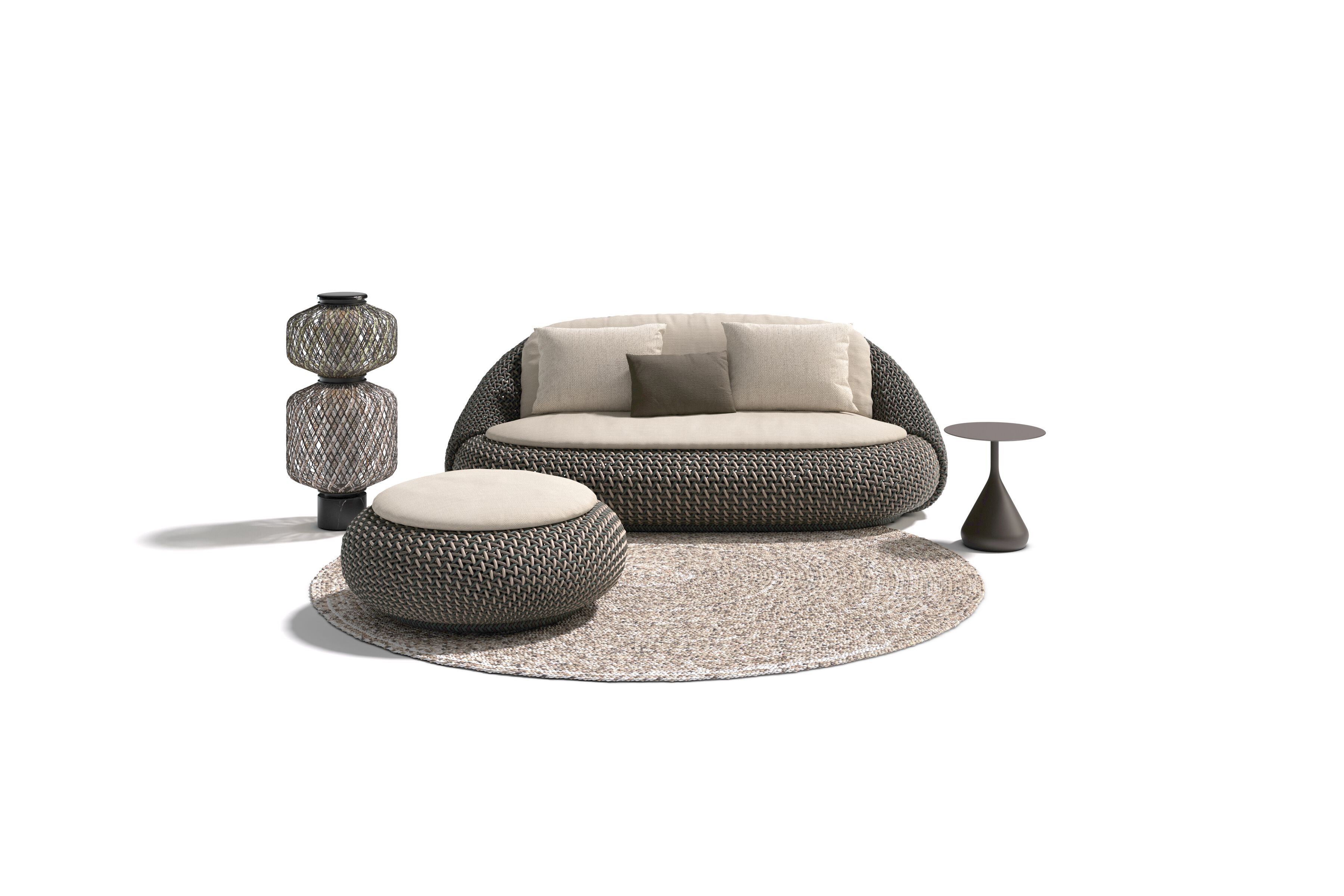 2-местный диван из синтетического волокна DEDON ATOLO ARCH-00084980