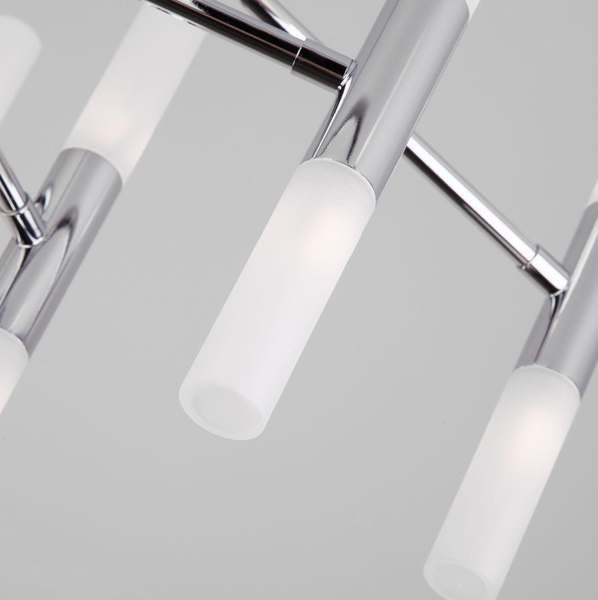 Люстра светодиодная подвесная хром Bogates Bastone 549 BOGATES ДИЗАЙНЕРСКИЕ, BASTONE 00-3834548 Белый;хром  - Вид №1