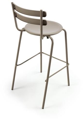 Vermobil Барный стул из металла со спинкой Grace Gr150 - Вид №2