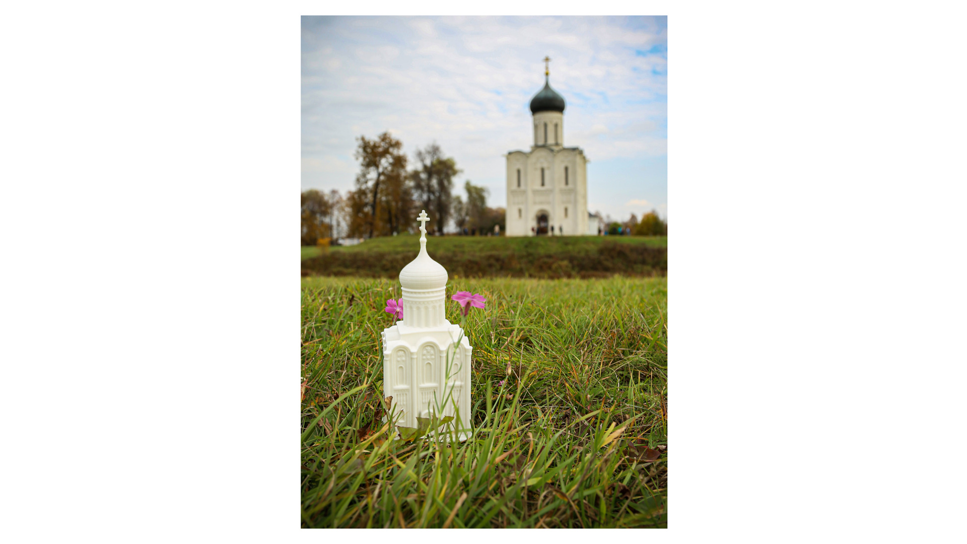 10647241 RUPOR manufactory Скульптура "Храм Покрова на Нерли" Фарфор  - Вид №4