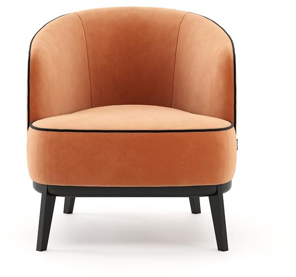 Domkapa Бархатное кресло с подлокотниками  Dkk24  - Вид №1