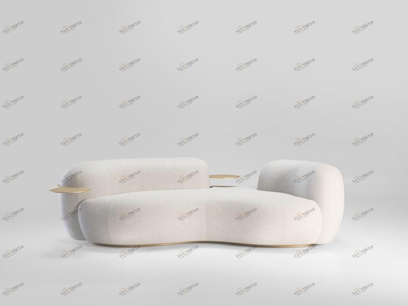 Secolo Tateyama Sofa Диван из ткани с боковыми столиками 