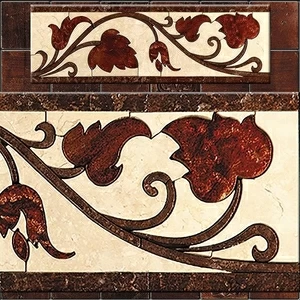 БОРДЮР ИЗ МРАМОРА GR-4 SKALINI FLORAL