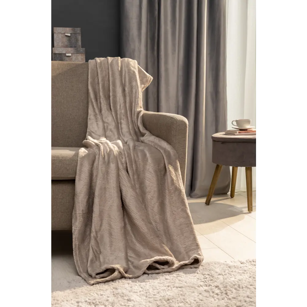 Плед Ardenza Hama 150x200 см фланель цвет коричневый 84253131 STLM-2141330 - Вид №2