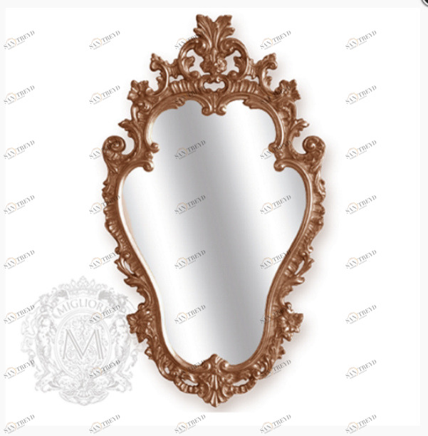 Зеркало фигурное MIGLIORE Complementi ML.COM-70.723, h76*L44*P4 см, бронза ML.COM-70.723.BR