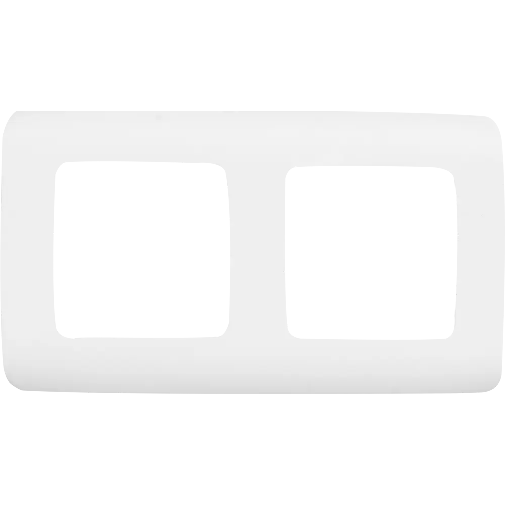 Рамка для розеток и выключателей Lexman Cosy 2 поста, цвет белый STLM-2014460