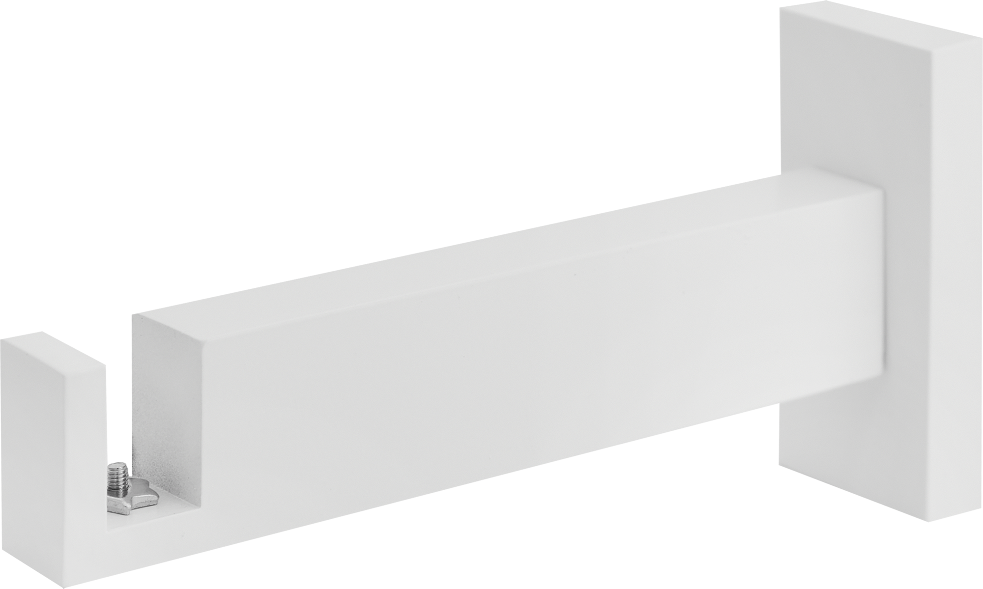 Однорядный алюминиевый держатель INSPIRE белый 13 см 86198744 STLM-0066749