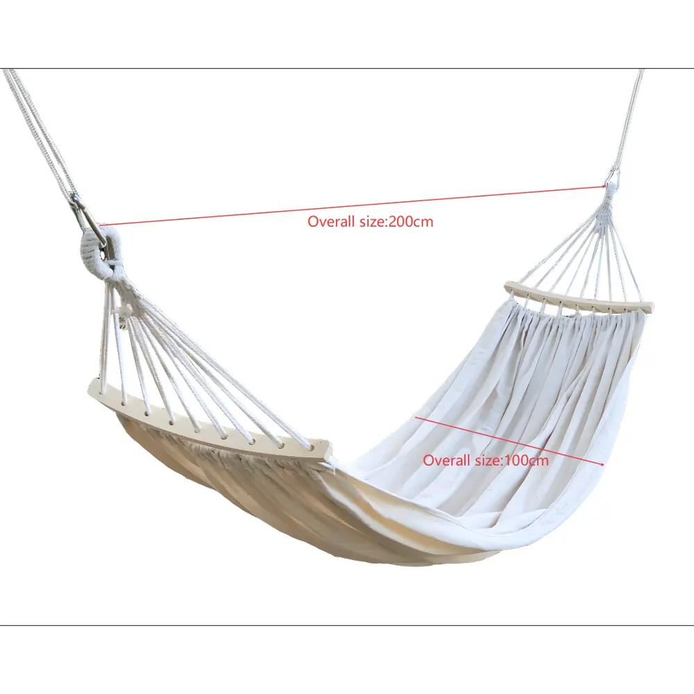 Гамак без каркаса хлопок 200x100 см бежевый Santreyd STLM-2083173 - Вид №8