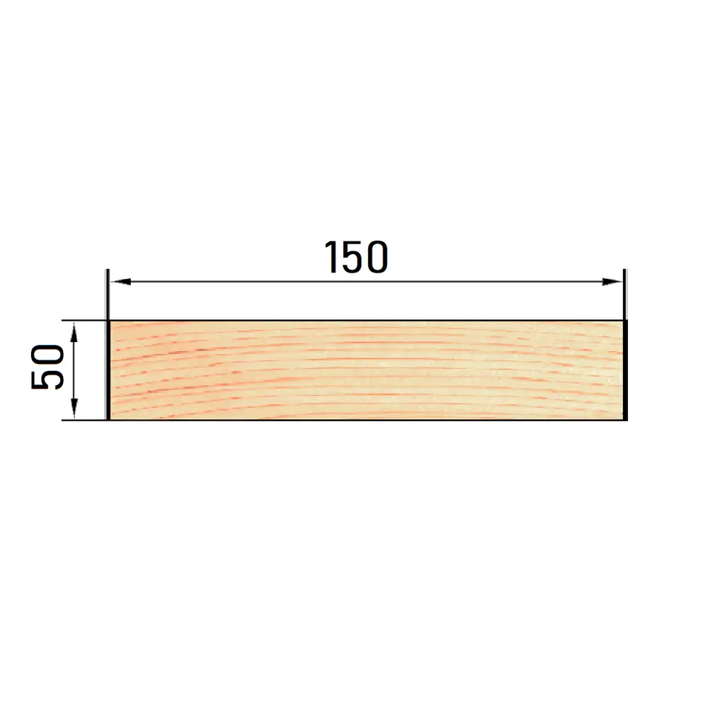 Доска нестроганая импрегнированная 50x150x6000 мм хвоя ФГИС ЛК РУСШПАЛА STLM-2017884 - Вид №6