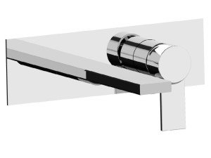 Настенный смеситель для раковины с пластиной