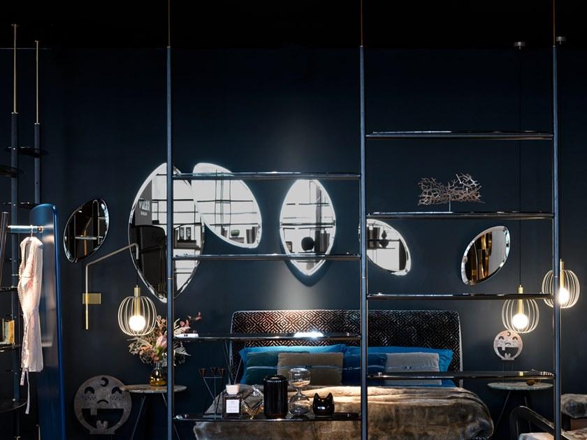 Borzalino Книжный шкаф из дерева и стекла с креплением от пола к потолку sun-id-1347000 - Вид №1