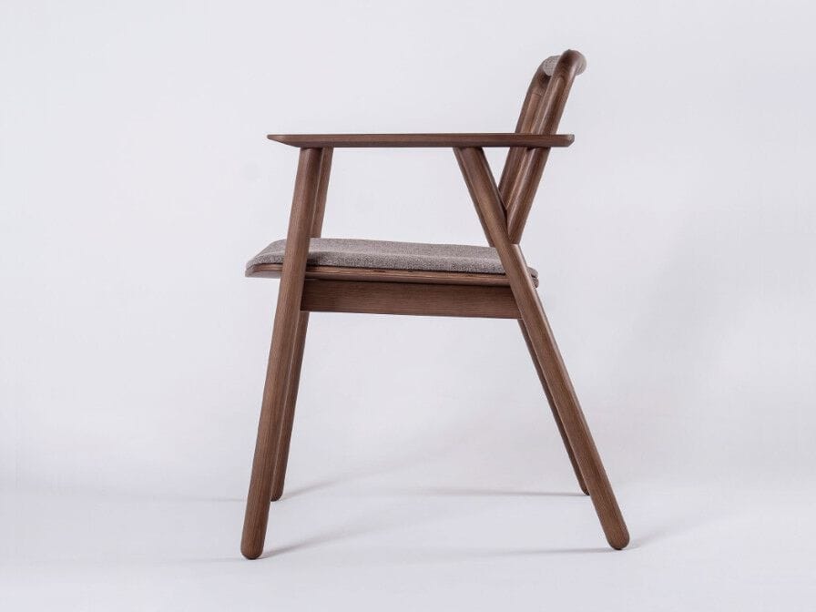 Деревянный стул с подлокотниками DIZA SMOOTH ARCH-00091594 - Вид №1