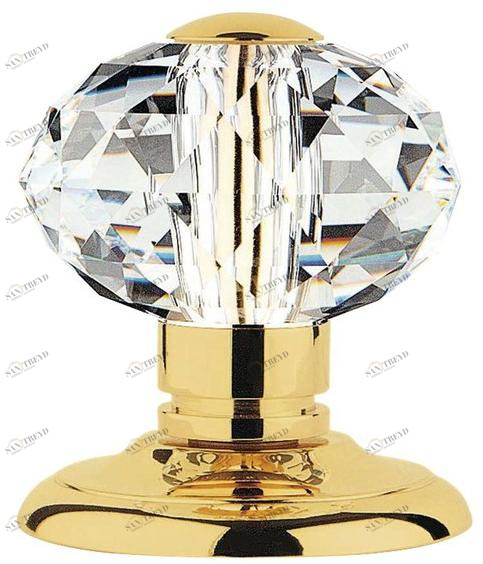 LINEA CALI' Дверная ручка из хромированной латуни с кристаллами swarovski® Veronica sun-id-1476816