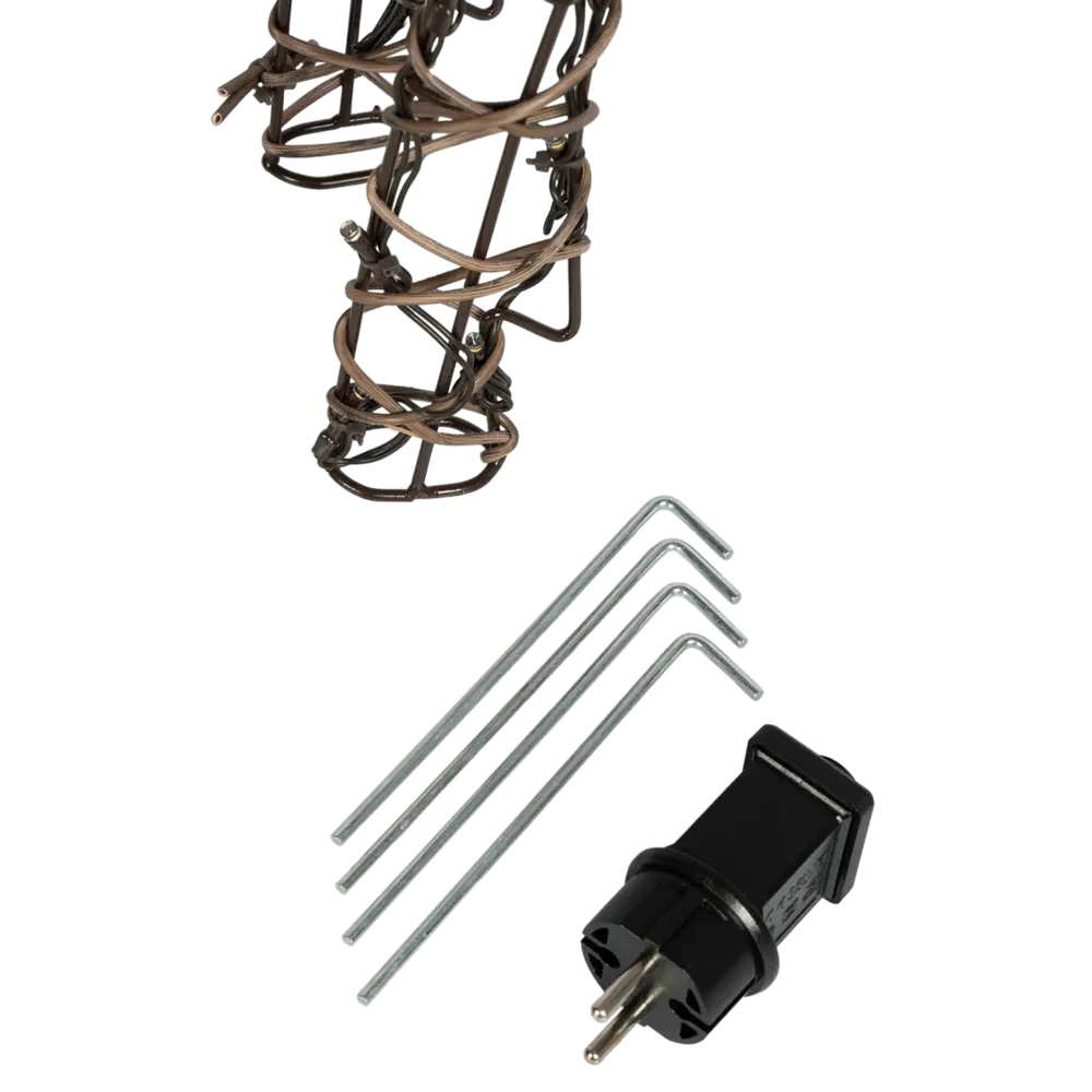 17861641 Электрогирлянда-фигура «Олень» 160 LED ламп, 98 см, коричневый цвет, для улицы STLM-0957093 Santreyd  - Вид №4