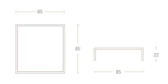 Окрашенный стальной садовый стол и столешница HPL S-CAB лоскут ARCH-00102797 - Вид №20
