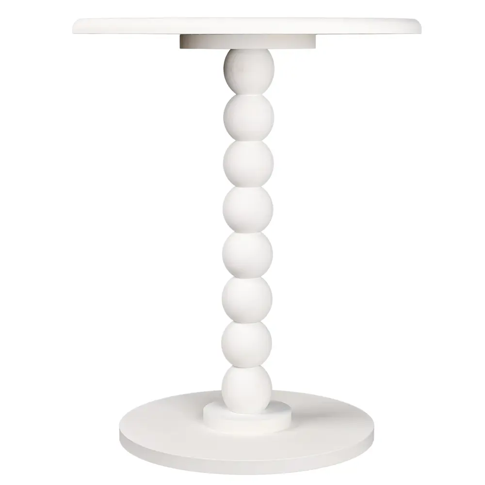 Журнальный столик Dream River круглый белый 38×46,5 см 89432337 STLM-1575649 - Вид №1