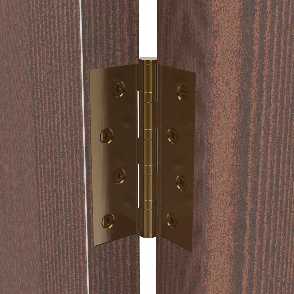 82105967 Петля универсальная U1004BB-CFB/BL 100x75x2.5 мм сталь цвет глянцевый кофе STLM-0019062 FUARO Home - Вид №4