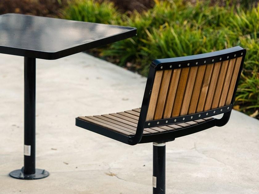 VESTRE Квадратный стол для общественных мест из стали с порошковым покрытием Berlin sun-id-1468226 - Вид №2