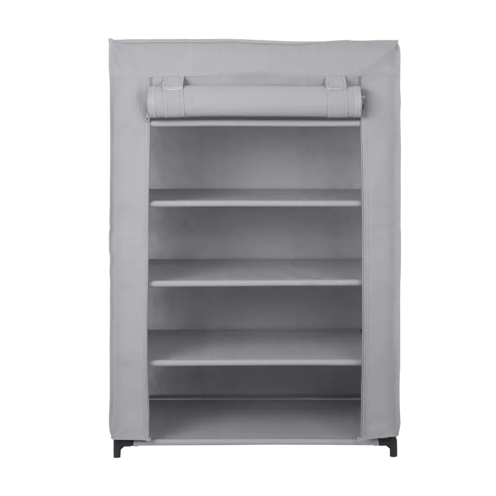 Стеллаж Spaceo для обуви с чехлом - 5 полок, серый 82762252 Стеллаж с чехлом STLM-0035666 - Вид №6