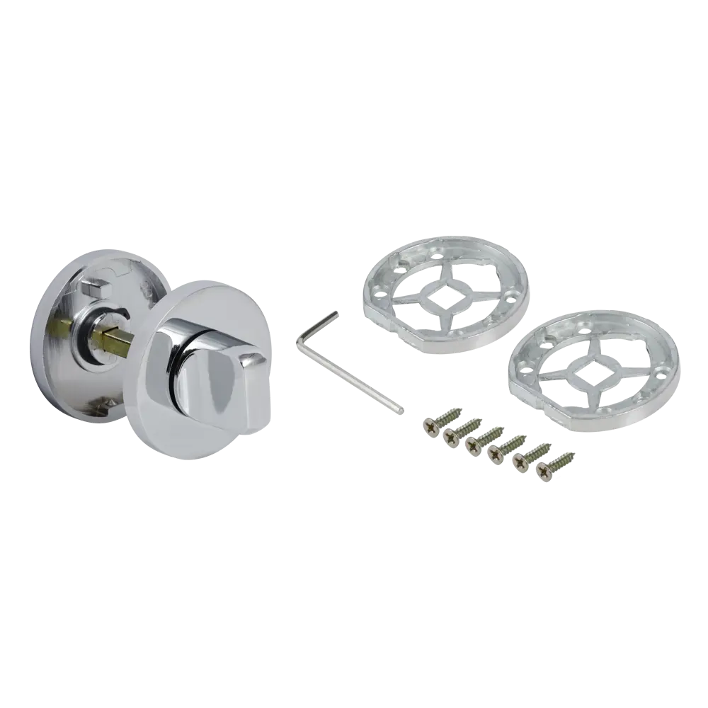 Накладка-фиксатор EDSON для межкомнатных дверей хром 85165134 STLM-0059273 - Вид №1