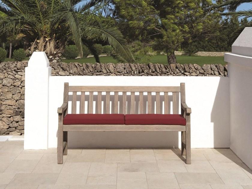 Ethimo Деревянная садовая скамейка с подлокотниками Notting hill Nhdm0500 - Вид №9