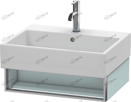 VA602500909 Vero Air Тумбочка подвесная Светло-голубой матовый декор Duravit