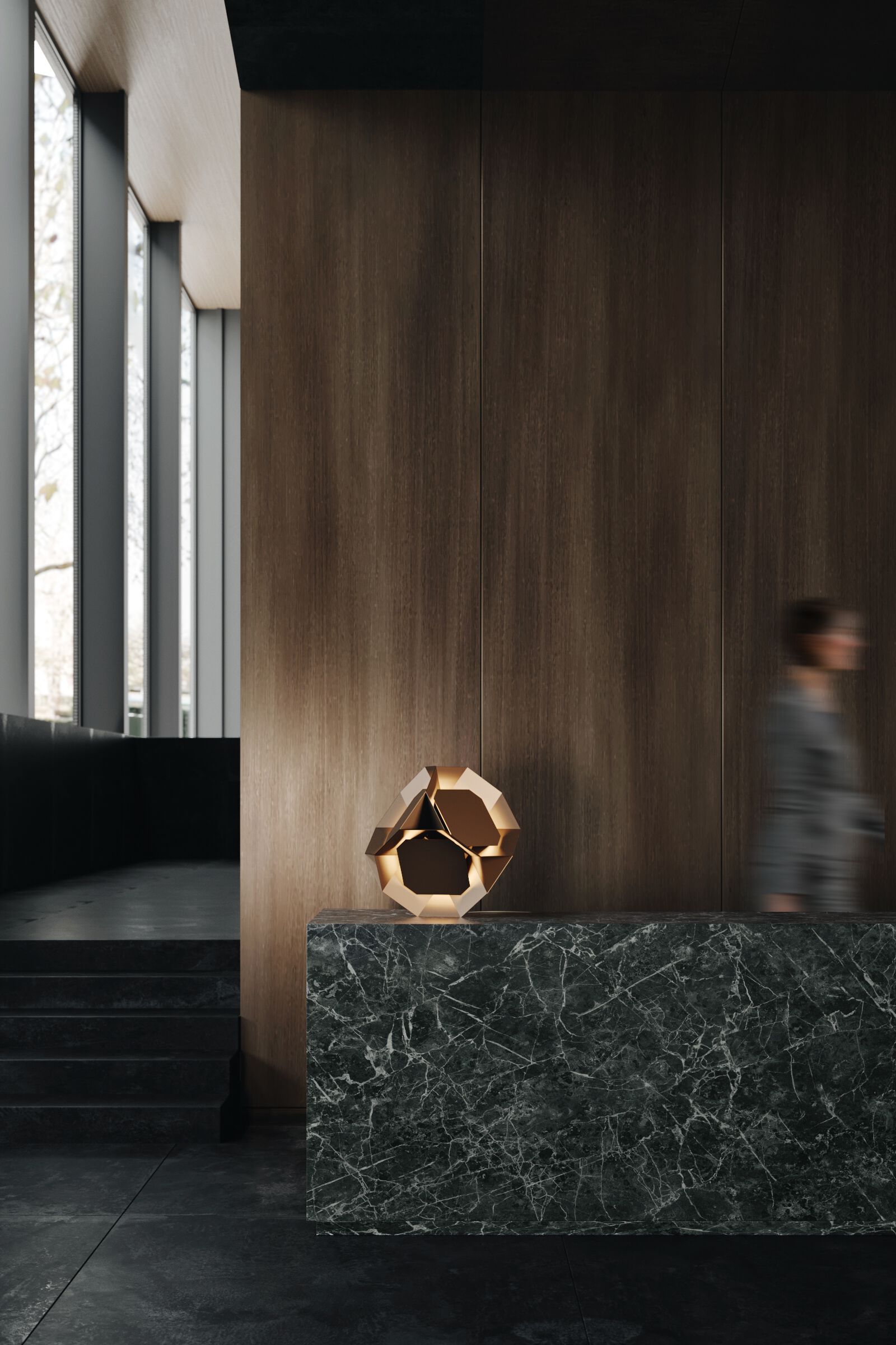 Латунная светодиодная напольная лампа / настольная лампа Rakumba Pylite ARCH-00118401 - Вид №8