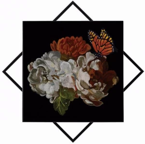 MOMENTI Зеркало / картина из металла The black attitude