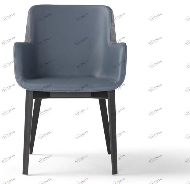 AMURA Мягкое кожаное кресло с подлокотниками Panis sun-id-1408197