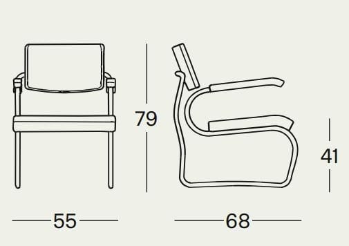 Кресло с подлокотниками Zanotta SANT'ELIA ARCH-00126312 - Вид №2