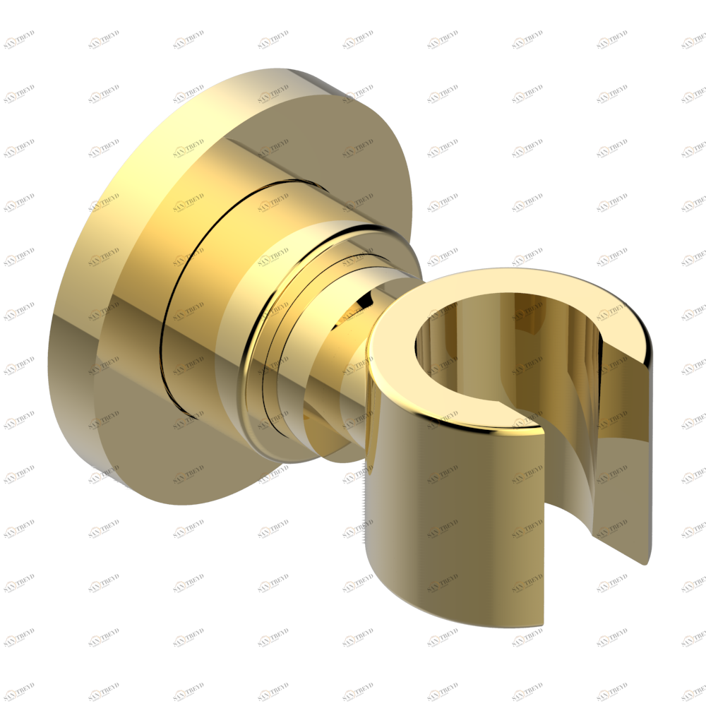 G5D-53F Кронштейн стационарный встраиваемый в стену Thg-paris Anoa с чёрными роговыми вставками Золото G5D 53F CAT.F