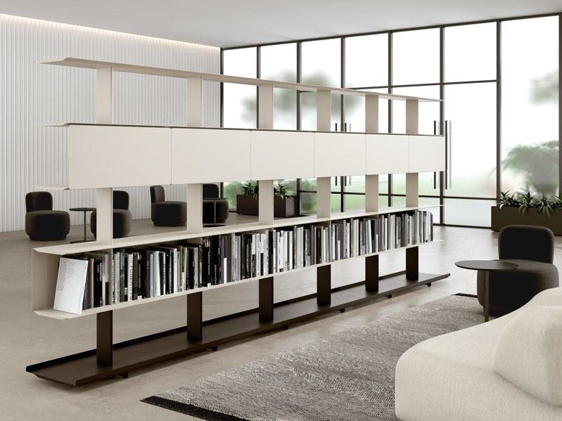 Systemtronic Самонесущий книжный шкаф открытого типа из экструдированного алюминия Wing sun-id-1513942 - Вид №6