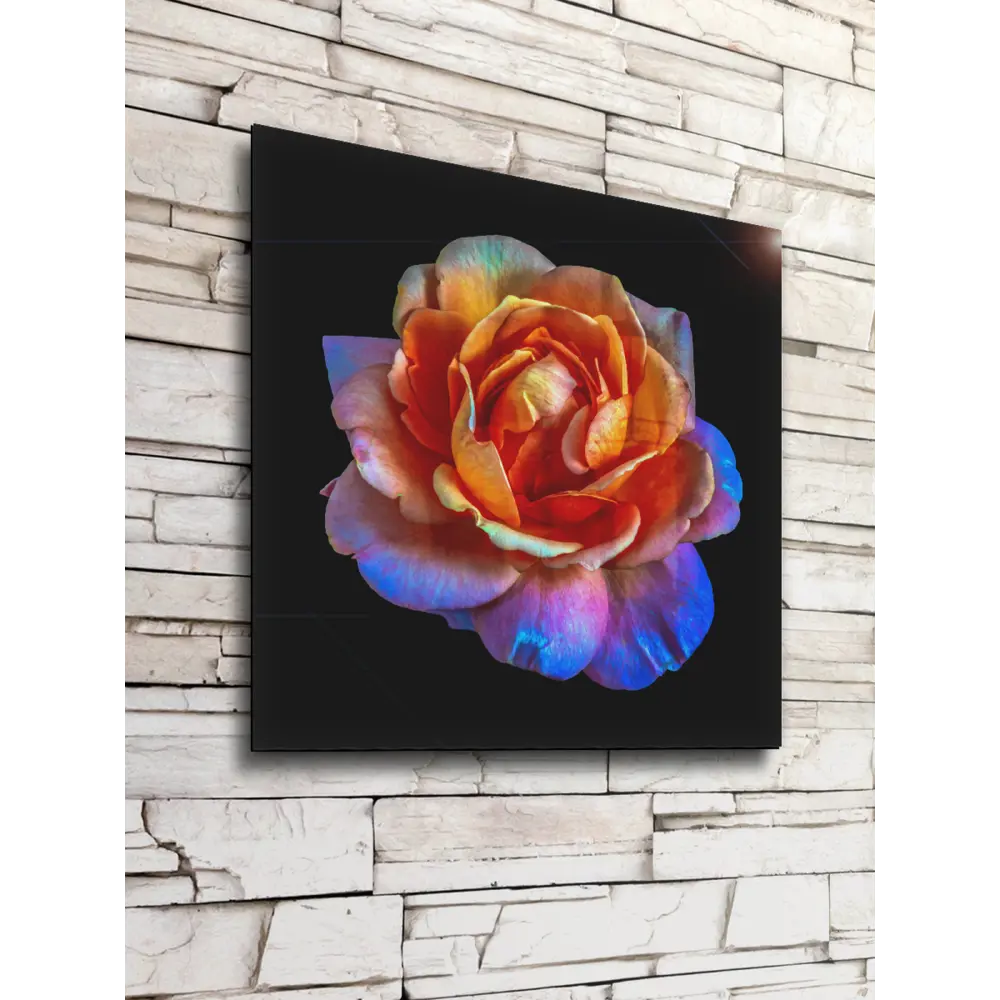 Картина на стекле Цветочная фантазия 3 30x30 см 83515673 STLM-2206359 POSTERMARKET  - Вид №3