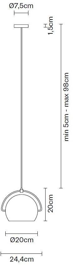 Fabbian Подвесной светильник из хромированного металла Beluga white sun-id-1461795 - Вид №10