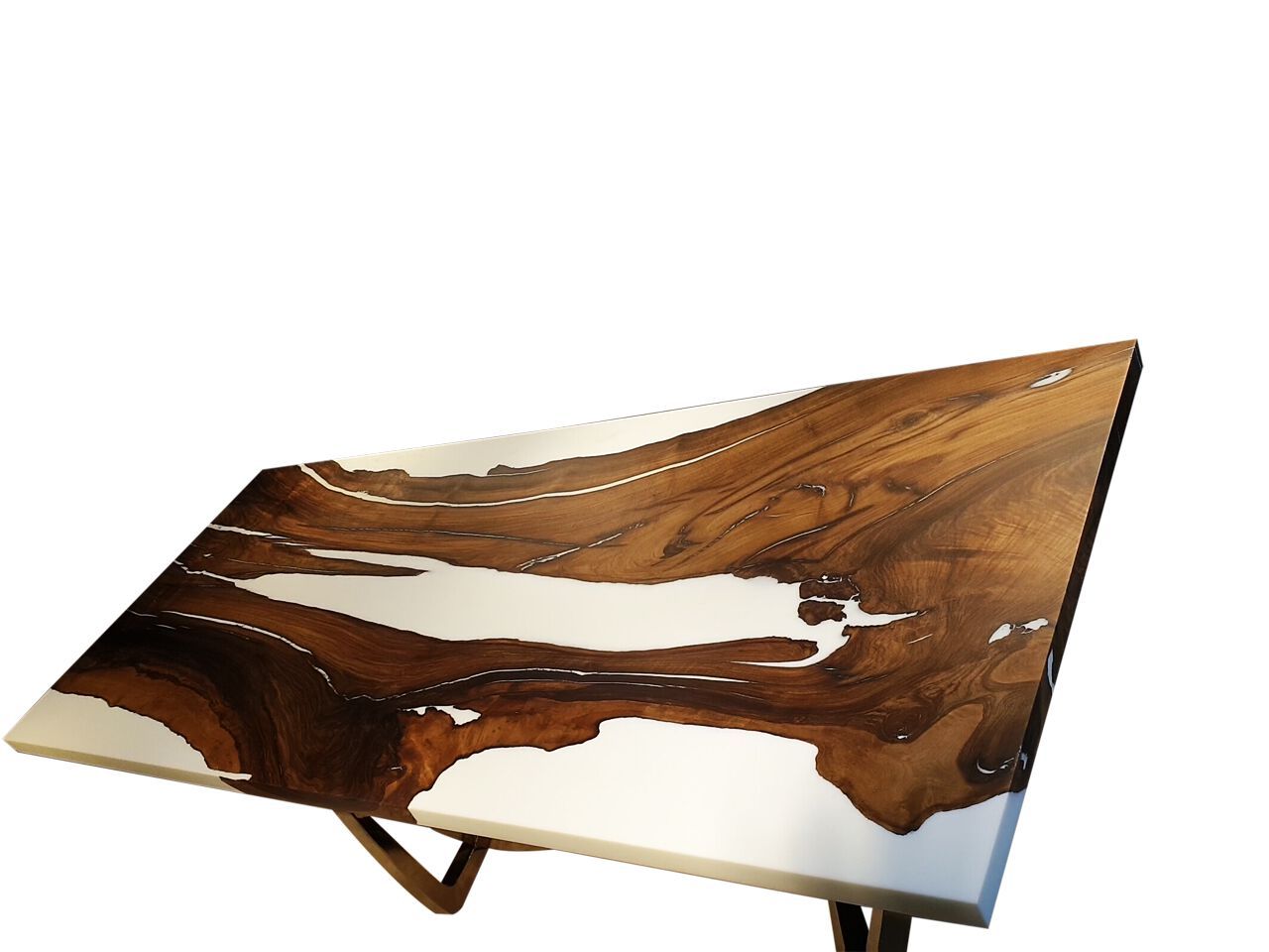 Прямоугольный стол из орехового дерева и смолы Legnor LEG2408806 ARCH-00113490 - Вид №2