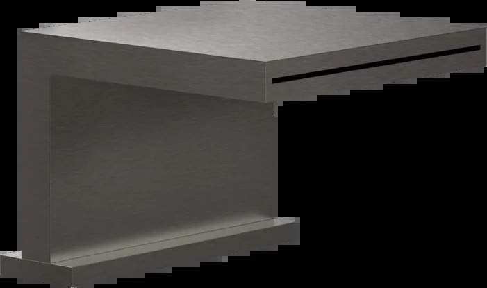 Носик для ванны 20191 707 Gessi Rettangolo k ЧЕРНЫЙ МЕТАЛЛ BR. PVD