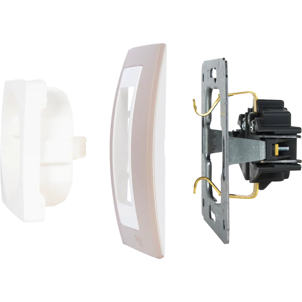 Рамка для розеток и выключателей Systeme Electric Unica 4 поста, цвет коричневый/бежевый STLM-2020080 - Вид №3