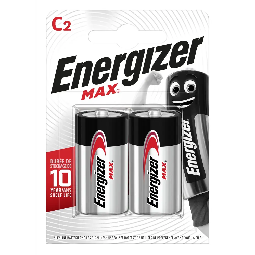 Батарейка Energizer C (LR14) алкалиновая 2 шт STLM-2026483